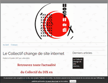 Tablet Screenshot of collectifdix.com